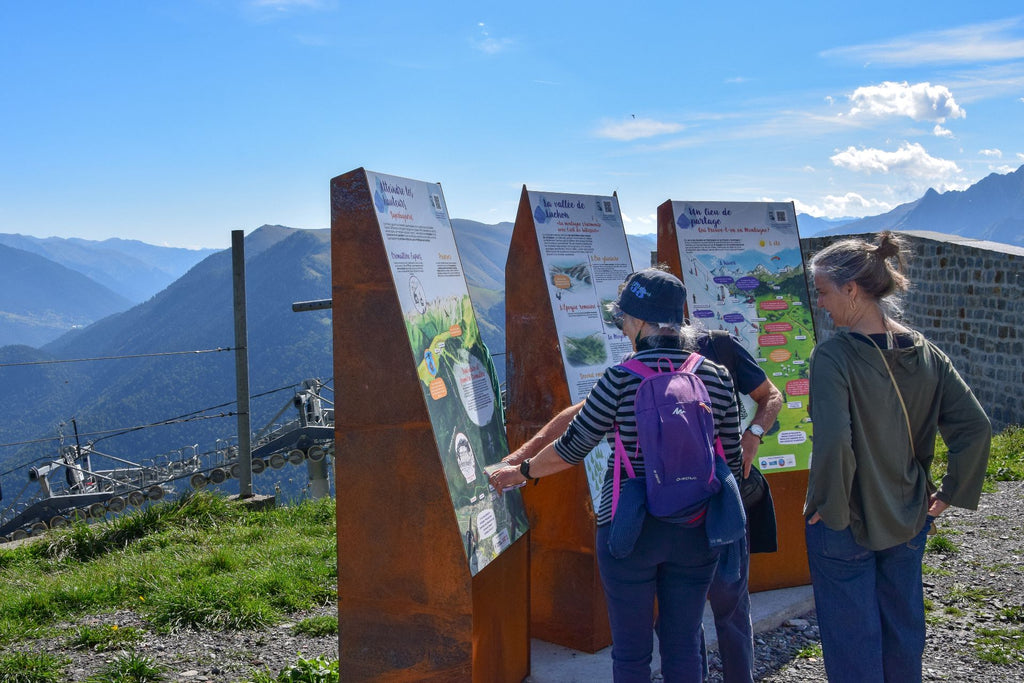 Panneau pédagogique, signalétique, interprétation, sensibilisation, montagne