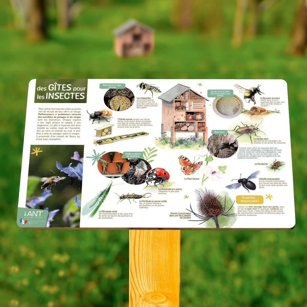 Signalétique pédagogique sur les parcs et jardins - ANT